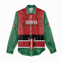 Custom Kenya Football Women Casual Shirt Come On Harambee Stars