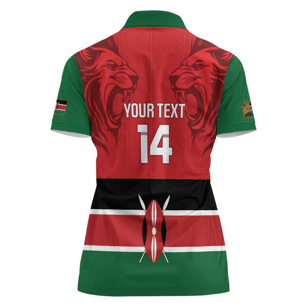 Custom Kenya Football Women Polo Shirt Come On Harambee Stars