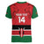 Custom Kenya Football Women V-Neck T-Shirt Come On Harambee Stars