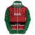 Custom Kenya Football Zip Hoodie Come On Harambee Stars