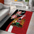 Custom Kenya Football Area Rug Maasai Shield Coat Of Arms Style