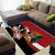 Custom Kenya Football Area Rug Maasai Shield Coat Of Arms Style