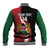 Custom Kenya Football Baseball Jacket Maasai Shield Coat Of Arms Style