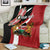 Custom Kenya Football Blanket Maasai Shield Coat Of Arms Style