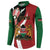 Custom Kenya Football Button Sweatshirt Maasai Shield Coat Of Arms Style