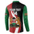 Custom Kenya Football Button Sweatshirt Maasai Shield Coat Of Arms Style