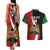 Custom Kenya Football Couples Matching Tank Maxi Dress and Hawaiian Shirt Maasai Shield Coat Of Arms Style