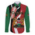 Custom Kenya Football Family Matching Tank Maxi Dress and Hawaiian Shirt Maasai Shield Coat Of Arms Style