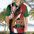 Custom Kenya Football Hawaiian Shirt Maasai Shield Coat Of Arms Style