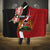 Custom Kenya Football Hooded Blanket Maasai Shield Coat Of Arms Style