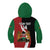 Custom Kenya Football Kid Hoodie Maasai Shield Coat Of Arms Style