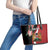 Custom Kenya Football Leather Tote Bag Maasai Shield Coat Of Arms Style