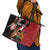 Custom Kenya Football Leather Tote Bag Maasai Shield Coat Of Arms Style