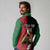 Custom Kenya Football Long Sleeve Polo Shirt Maasai Shield Coat Of Arms Style