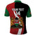 Custom Kenya Football Polo Shirt Maasai Shield Coat Of Arms Style
