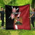 Custom Kenya Football Quilt Maasai Shield Coat Of Arms Style