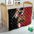 Custom Kenya Football Quilt Maasai Shield Coat Of Arms Style