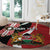 Custom Kenya Football Round Carpet Maasai Shield Coat Of Arms Style