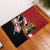 Custom Kenya Football Rubber Doormat Maasai Shield Coat Of Arms Style