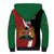 Custom Kenya Football Sherpa Hoodie Maasai Shield Coat Of Arms Style