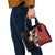 Custom Kenya Football Shoulder Handbag Maasai Shield Coat Of Arms Style