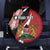 Custom Kenya Football Spare Tire Cover Maasai Shield Coat Of Arms Style