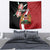 Custom Kenya Football Tapestry Maasai Shield Coat Of Arms Style