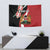 Custom Kenya Football Tapestry Maasai Shield Coat Of Arms Style