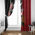 Custom Kenya Football Window Curtain Maasai Shield Coat Of Arms Style
