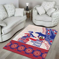 Afro-Haitians Proud Area Rug Haiti Coat Of Arms Dashiki
