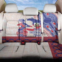 Afro-Haitians Proud Back Car Seat Cover Haiti Coat Of Arms Dashiki