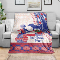 Afro-Haitians Proud Blanket Haiti Coat Of Arms Dashiki