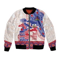 Afro-Haitians Proud Bomber Jacket Haiti Coat Of Arms Dashiki