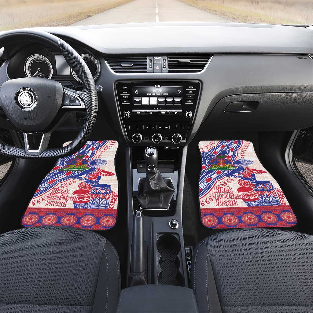 Afro-Haitians Proud Car Mats Haiti Coat Of Arms Dashiki
