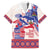 Afro-Haitians Proud Family Matching Off The Shoulder Long Sleeve Dress and Hawaiian Shirt Haiti Coat Of Arms Dashiki