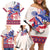 Afro-Haitians Proud Family Matching Off Shoulder Short Dress and Hawaiian Shirt Haiti Coat Of Arms Dashiki