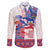 Afro-Haitians Proud Family Matching Puletasi and Hawaiian Shirt Haiti Coat Of Arms Dashiki