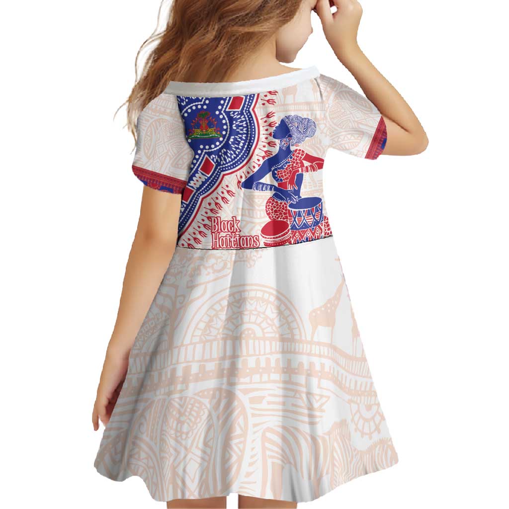 Afro-Haitians Proud Family Matching Summer Maxi Dress and Hawaiian Shirt Haiti Coat Of Arms Dashiki