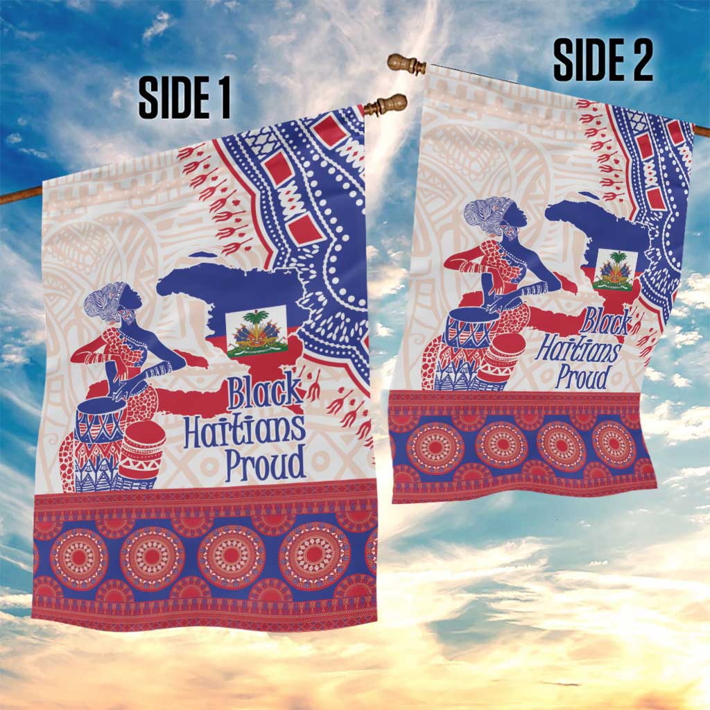 Afro-Haitians Proud Garden Flag Haiti Coat Of Arms Dashiki