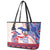 Afro-Haitians Proud Leather Tote Bag Haiti Coat Of Arms Dashiki