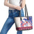 Afro-Haitians Proud Leather Tote Bag Haiti Coat Of Arms Dashiki