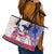 Afro-Haitians Proud Leather Tote Bag Haiti Coat Of Arms Dashiki