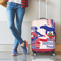 Afro-Haitians Proud Luggage Cover Haiti Coat Of Arms Dashiki