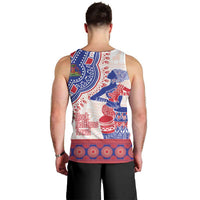 Afro-Haitians Proud Men Tank Top Haiti Coat Of Arms Dashiki