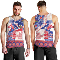 Afro-Haitians Proud Men Tank Top Haiti Coat Of Arms Dashiki