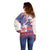 Afro-Haitians Proud Off Shoulder Sweater Haiti Coat Of Arms Dashiki