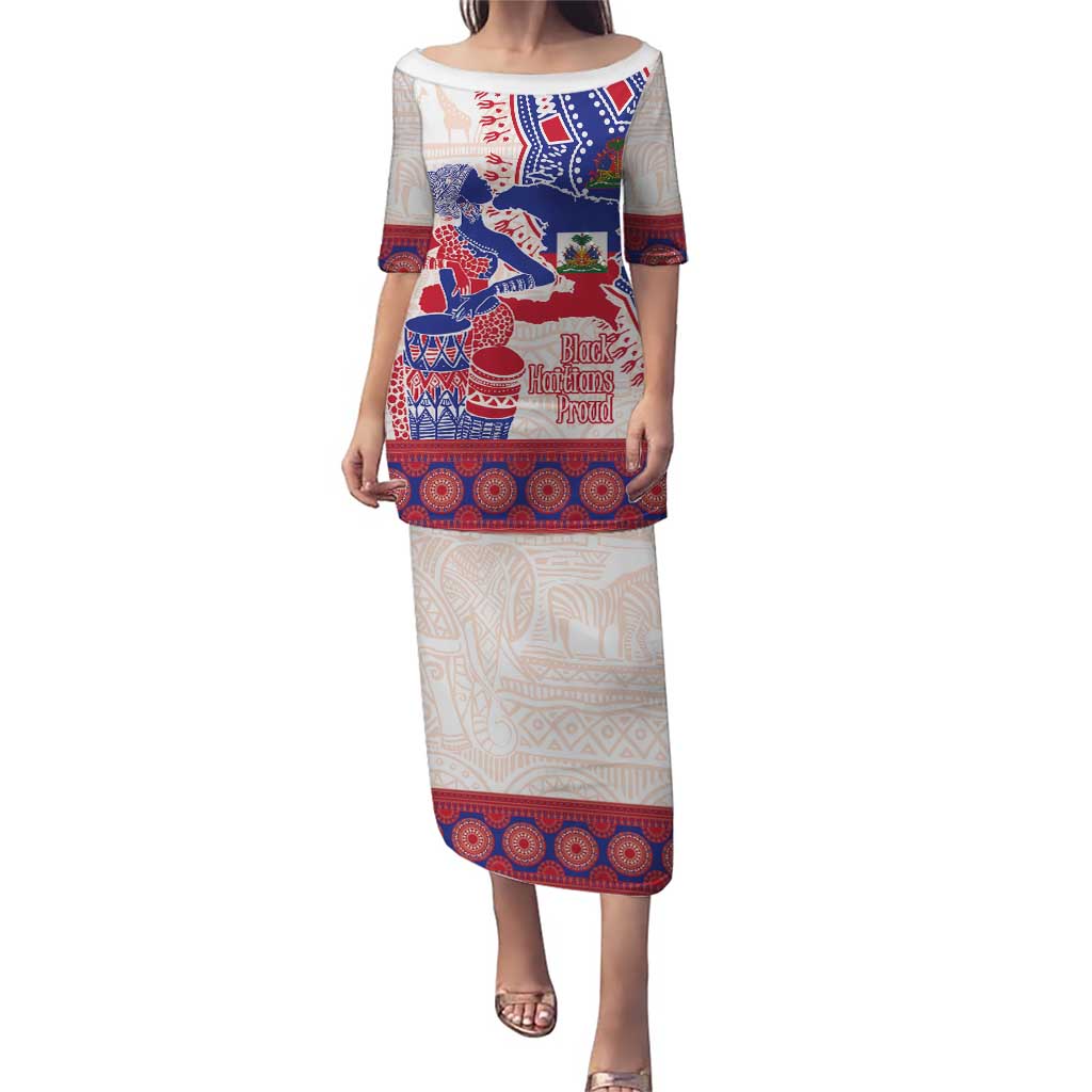 Afro-Haitians Proud Puletasi Haiti Coat Of Arms Dashiki