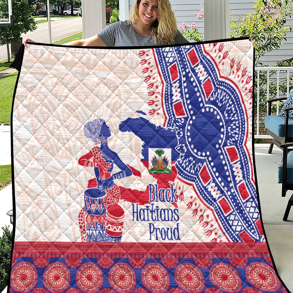 Afro-Haitians Proud Quilt Haiti Coat Of Arms Dashiki