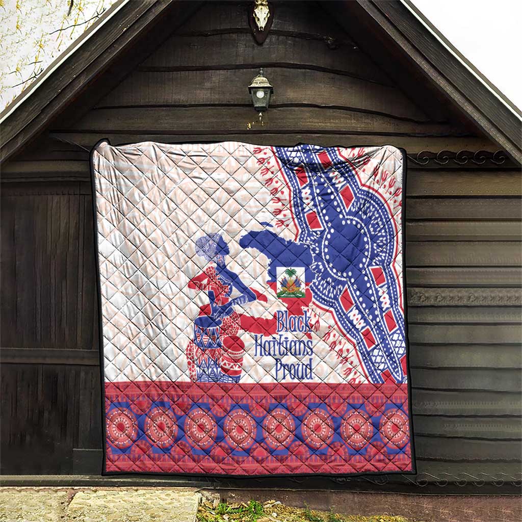 Afro-Haitians Proud Quilt Haiti Coat Of Arms Dashiki