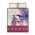 Afro-Haitians Proud Quilt Bed Set Haiti Coat Of Arms Dashiki